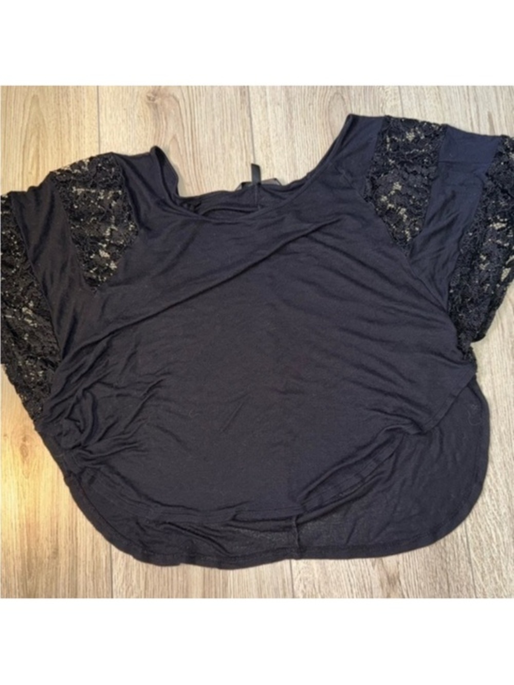 Victoria’s Secret black mesh short sleeve shirt top